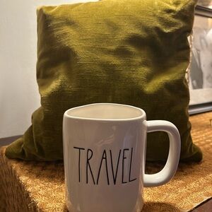 Rae Dunn White Travel Mug